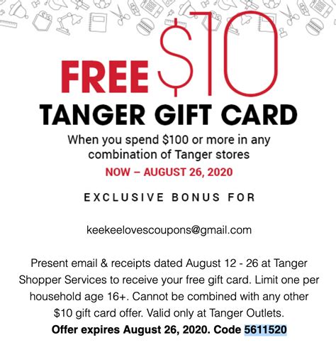 tanger club discount code.